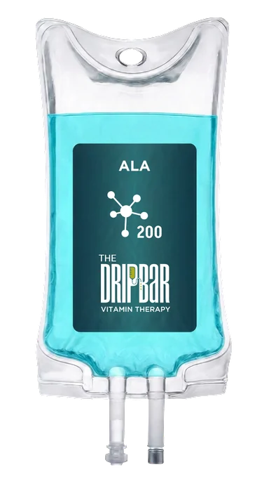 The Alpha Lipoic Acid (ALA) IV drip bag at The DRIPBaR Flower Mound