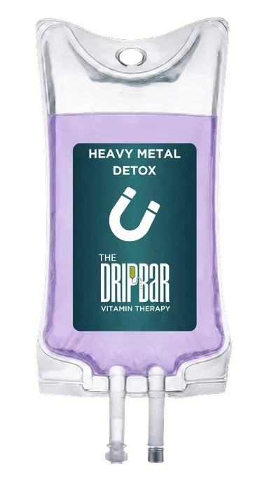 The Heavy Metal Detox IV drip bag at The DRIPBaR Flower Mound