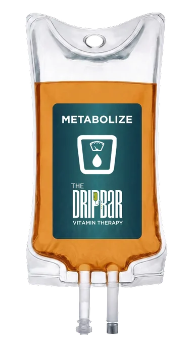 The Metabolize IV drip bag at The DRIPBaR Flower Mound