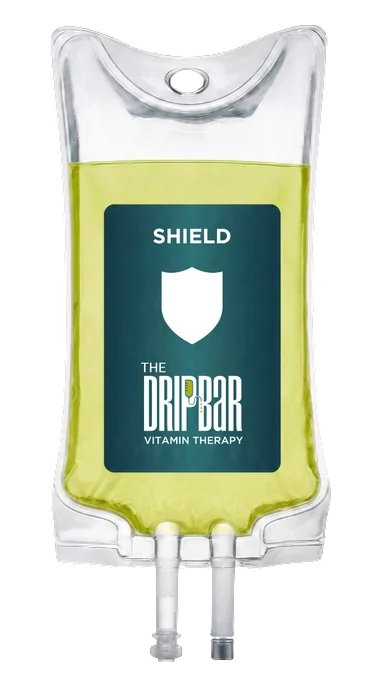 The Shield IV drip bag at The DRIPBaR Flower Mound