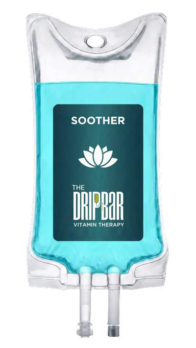 The Soother IV drip bag at The DRIPBaR Flower Mound